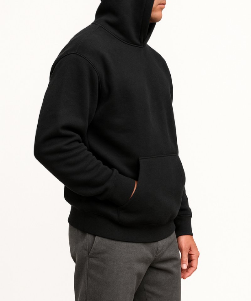 3 İplik Şardonlu Kapüşonlu Sweatshirt